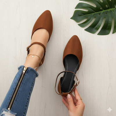 RuWin FASHION Women Bellies(Brown , 3)