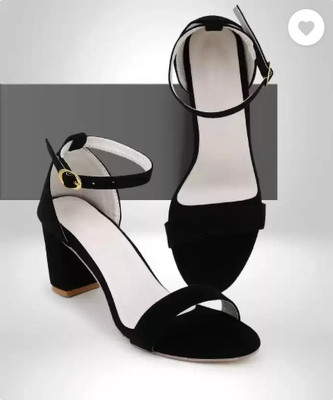 Miggler Women Heels(Black , 3)