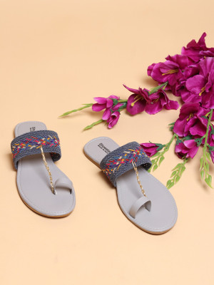 Shoestail Women Flats(Grey , 4)