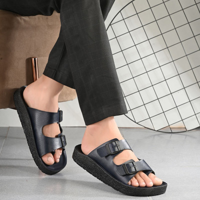 Footup NewlyLaunch Stylish|Lightweight|Comfortable|Breathable|All SeasonsWear Men Sandals(Blue , 8)