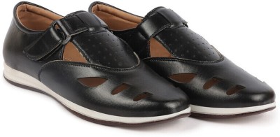 FAUSTO Men Casual(Black , 7)