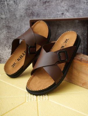 KILLER Killer Sandals | Comfortable & Durable Casual for Daily, Office & Party Wear Men Sandals(Brown , 7)