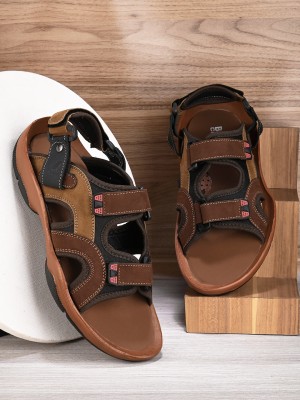 Black Cooper Men Sandals(Brown , 6.5)