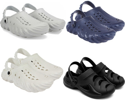 Golf Men Clogs(Grey, Navy, White, Black , 7)