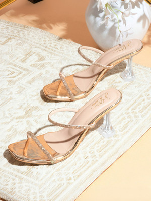 jm looks Women Heels(Pink , 6)