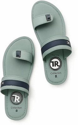 THE RAJA Men Sandals(Green , 9)