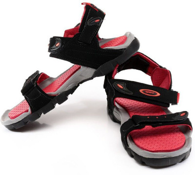 Sparx SS 502 Men Sandals(Black, Red , 7)
