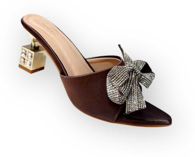 royalvibes Women Heels(Brown , 7)