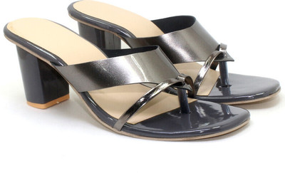 Xcen Women Wedges(Grey , 8)