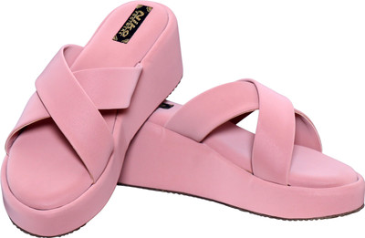 niko Women Wedges(Pink , 6)
