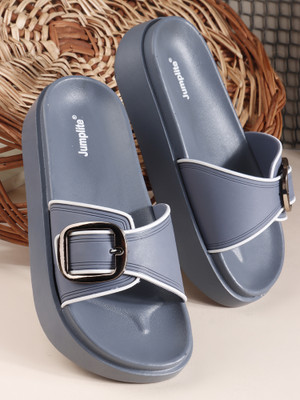 JUMPLITE Women Sandals(Blue , 8)