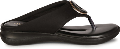 SMR FASHION Women Flats(Black , 4)