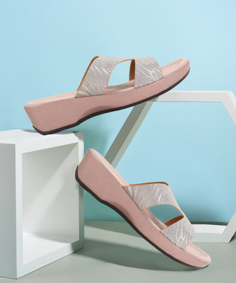 Inc.5 Women Wedges(Pink , 6)