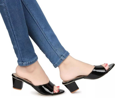 TOSHINA SHOES KING Women Heels(Black , 7)