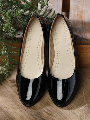 KOMOPT Women Bellies(Black , 5)