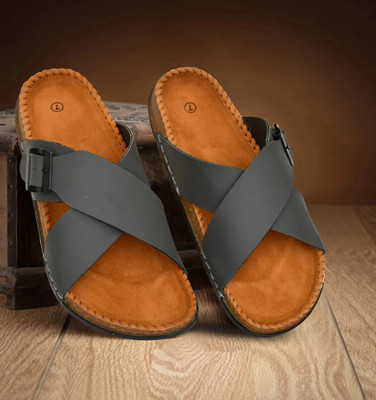 VATELIO Men Sandals(Grey , 8)