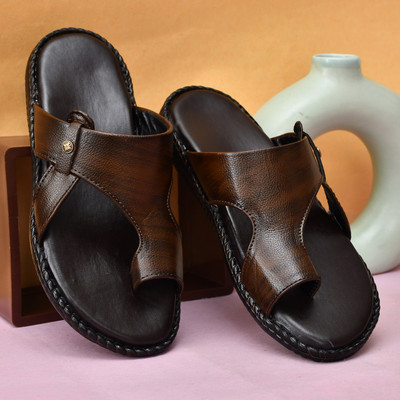 Robbie jones Men Sandals(Brown , 10)
