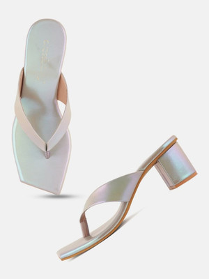 Dressberry Women Heels(Silver , 8)
