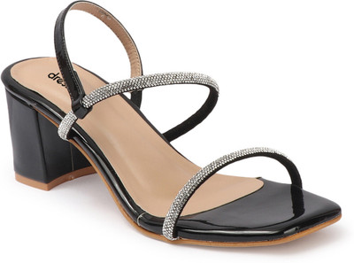 Dressberry Women Heels(Black , 6)
