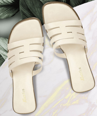 Bata Women Heels(Beige , 4)