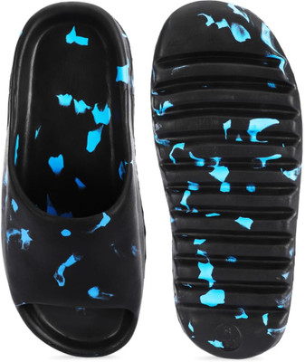 ATHLOES Men Sandals(Black , 6)