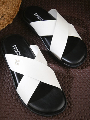 HERE&NOW Men Sandals(White , 10)