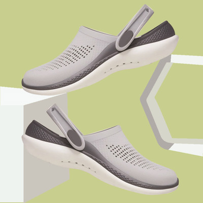 FEETRIDE CLASSIC 360 LITE BAYA SPORT RIDE Men Clogs(Grey, Black , 11)