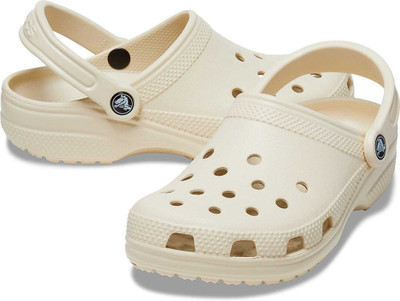 CROCS Unisex Classic Clog Sandal Bone Color Men Clogs(Off White , 4)