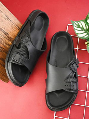 Cococart Men Sandals(Black , 8)