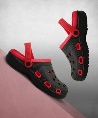 Nobelite Men Clogs(Red, Black , 9)