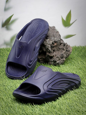 BERSACHE Men Slides(Blue , 8)