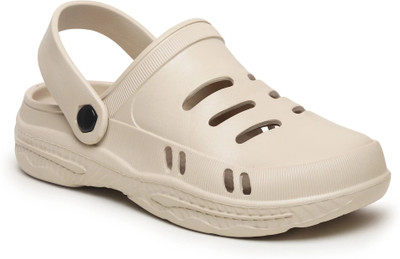 JUSAN Men Clogs(Beige , 6)