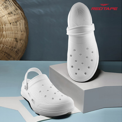 RED TAPE Men Clogs(White , 10)