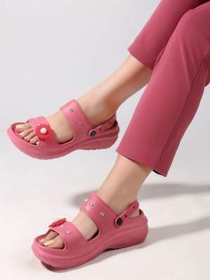SUKUN Women Clogs(Pink , 8)