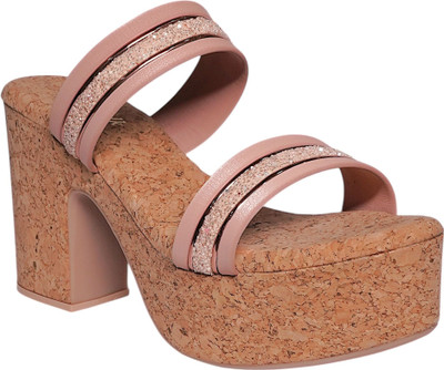 HAUTE WALK Women Heels(Copper , 3)