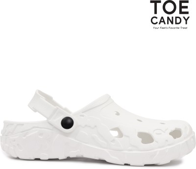 TOE CANDY Men Flip Flops(White , 8)