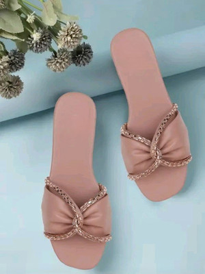 DEIXOU Women Flats(Pink , 9)