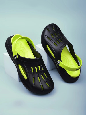 action ONTC-14 Men Clogs(Black, Green , 2)