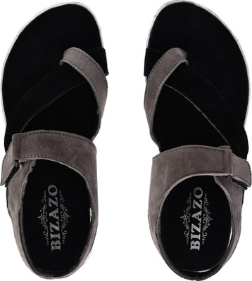 BIZAZO Men Sandals(Black , 6)