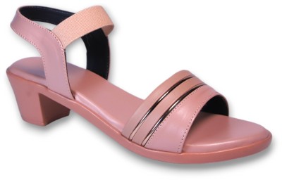 ZIBIA Women Heels(Pink , 6)