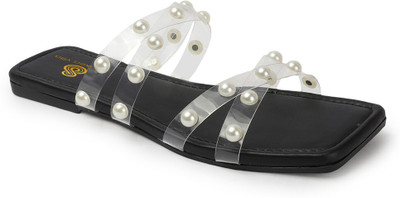 SNEAKERSVILLA Women Heels(Black , 4)