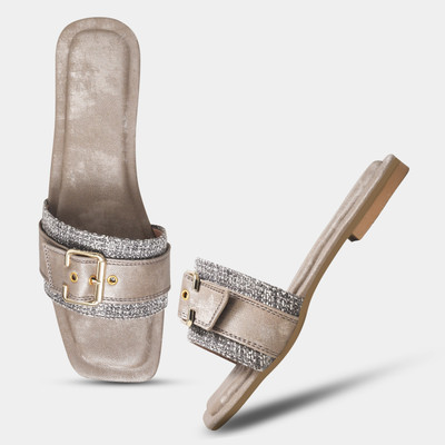 PEEK Women Flats(Beige , 4)