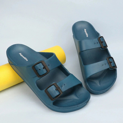 Aqualite Anti-Skid Men Flats(Blue , 8)