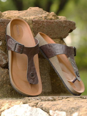 kosher Men Flats(Brown , 12)