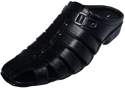 RURAL CRAFT Men Sandals(Black , 8)