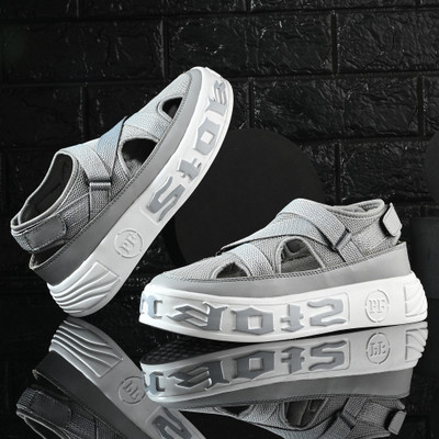 Xtoon Men Sandals(Grey , 7)