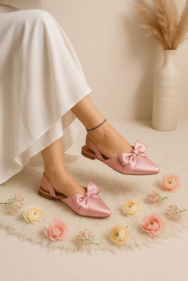 GLEMATOZ Women Flats(Pink , 7)