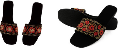 Dualstep Women Flats(Black, Black , 4)