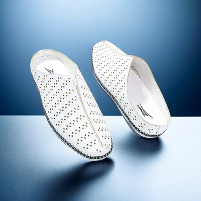 Zixer Men Sandals(White , 6)