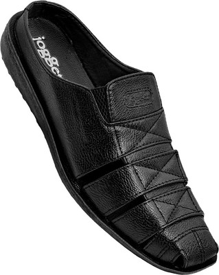 Jogger Men Sandals(Black , 11)